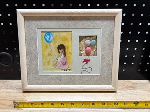 lot 21 image: Vintage De Grazia Girl with Balloon