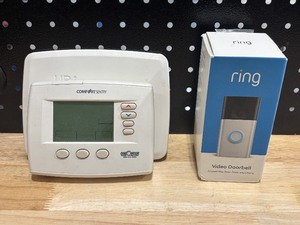 lot 35 image: Ring Doorbell and Thermostat