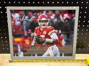 lot 54 image: Patrick Mahomes Framed Picture