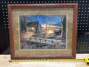 Jim Hansel Signed Framed Matted Wild Life Print