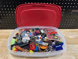 lot 68 image: Buttons, Magnets Keychains and More