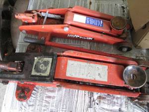 lot 36 image: (2) hydraulic trolley jacks one wi...