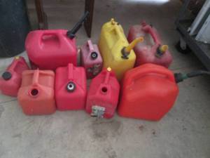 lot 48 image: Gas and Diesel can grouping in 1-5 ...