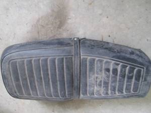 lot 79 image: Padded motorcycle seat...
