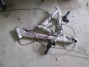 lot 87 image: Mongoose kids bike frame and parts...