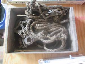 lot 140 image: Rope and Pulleys