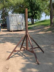 Large Iron Stand  - 72" Base with 80" Hight