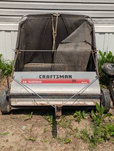 lot 23 image: Craftsman 38 Lawn Sweeper