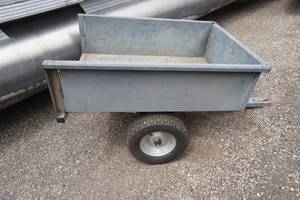 lot 9 image: 2 Wheel Pull Behind Yard Cart