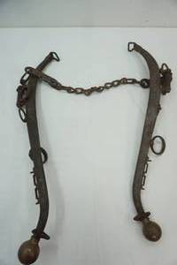 lot 30 image: Antique Iron Horse Yoke Harness