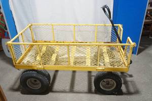 lot 75 image: Metal WagonUtility Cart