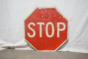 lot 95 image: Stop Sign (Full size) Metal