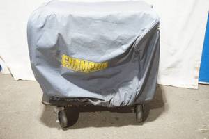 Generator on cart w/cover