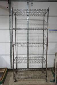 lot 114 image: NSF wire shelf unit
