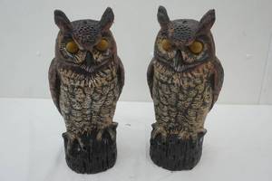 lot 163 image: Poly Barn Owls (2ct) 17 tall