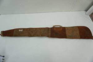 lot 185 image: Vintage Leather Gun Case