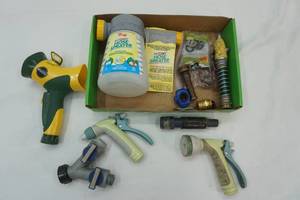 lot 196 image: Garden Hose Sprayer Nozzles & More