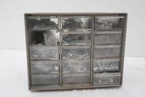 lot 241 image: Hardware Organizer & Contents