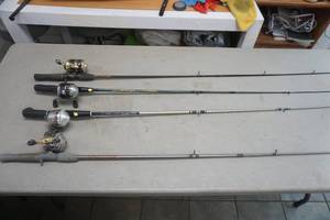 lot 320 image: 4ct Fishing Rods & Reels