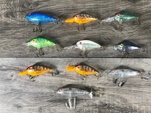 lot 34 image: Lot of 10 Rebel Fishing Lures