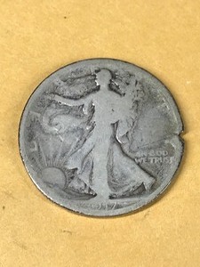 lot 206 image: 1917 S Reverse Liberty Standing Half Dollar