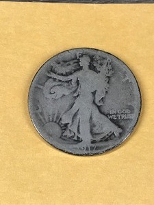 lot 209 image: 1917 Liberty Standing Half Dollar