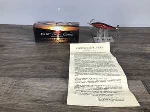 lot 230 image: The Little SAC Bait Company Niangua Minnow Collectible Fishing Lure in Box