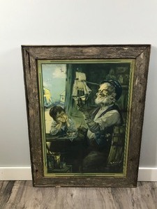 lot 247 image: Framed Print The Dream Ship by Hy Hintermenger