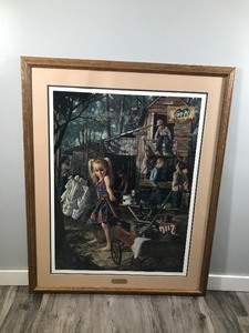 lot 251 image: Bob Byerley Framed, Signed and Numbered Print - The Clubhouse