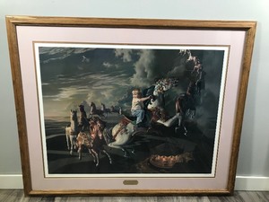 lot 252 image: Bob Byerley Framed, Signed and Numbered Print - Evening Ride