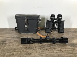 lot 259 image: Pair of Binoculars and Rifle Scope