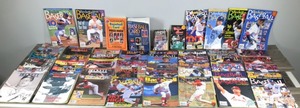 lot 290 image: Large Lot of Vintage Baseball Beckett Price Guides and More