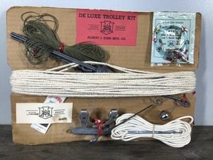 lot 310 image: Vintage Ajon Deluxe Trolley Fishing Kit with Instructions