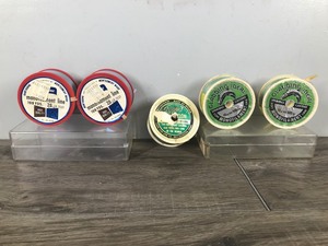 lot 325 image: Lot of 5 Vintage Spools of Collectible Fishing Line