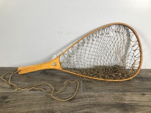 lot 327 image: Vintage Ed Cumings Fly Fishing Landing Net