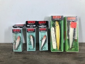 lot 384 image: 5 - Rapala Fishing Lures in Original Boxes