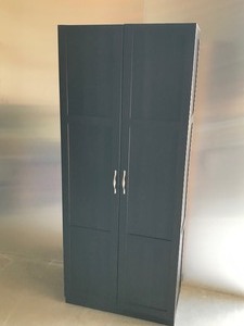 lot 2 image: Press Wood Storage Cabinet with Shelving