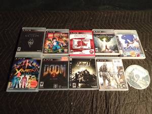 lot 438 image: 10 PS3 games in cases