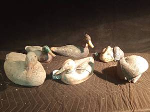 lot 144 image: 6 Duck decoys and weights