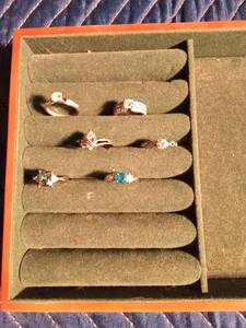 lot 155 image: 6 Rings (5 are sterling silver)