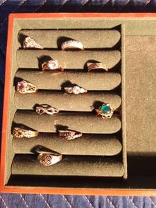 lot 156 image: Rings - some sterling silver