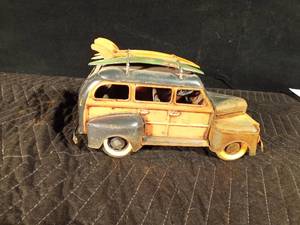 lot 60 image: Vintage metal woody surfer wagon