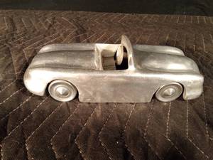 lot 47 image: Vintage cast aluminum metal Healey Porsche sports car