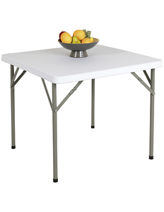lot 130 image: Flash Furniture Square Plastic Folding Table
