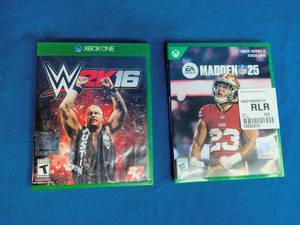 lot 140 image: Madden 25 and WW 2K 16
