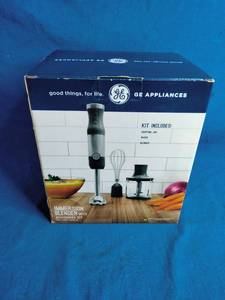 lot 144 image: GE Immersion Blender with an Accessories Kit.