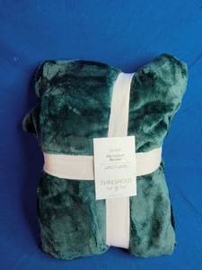 lot 176 image: Threshold Microplush Blanket, designed for fullqueen-sized beds