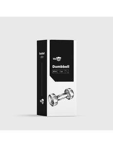 lot 164 image: WeCare Neoprene 20-Lb. Dumbbells 1-Pc. Set - Black