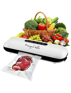 lot 195 image: MegaChef Home Vacuum Sealer and Food Preserver with Extra Bags