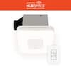 lot 88 image: Commercial Electric 80 110 CFM Ceiling Mount Room Smart Bathroom Exhaust Fan and Bluetooth Speaker Powered by Hubspace